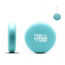 Small Round Leather Mini Power Bank